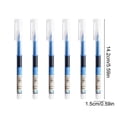 thumbnail image 3 of Lisbinx 6-Pack 0.5 mm Rolling Ball Pens, Fast-Drying Liquid Ink Fine Point Pens for Office School Writing, No-Leak Transparent Tube, Assorted Colors, 3 of 6
