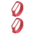 thumbnail image 4 of braveheart Bracelet de Remplacement, Doux pour la Peau, Résistant à l'Usure, Bracelet Intelligent pour Poignet, Bracelet de Sport, Installation Facile, Remplacement pour Mi 3 Rouge, Ensemble de 2, 4 of 6