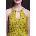 thumbnail image 4 of Bimba Robe Maxi à Imprimé de Cordons à la Taille à Col Rond pour Femmes avec Fentes Latérales Tenue d'Été-Xx-Grand, 4 of 6