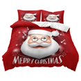 thumbnail image 2 of Christmas Decorations Four-Piece Set Christmas Bedding Set Santa And Pattern Duvet Cover With Pillowcase Set Size Christmas Print Duvet Cover Set four pieces beddings, 2 of 9