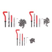 75pcs Thread Repair Kit Metric HSS Drill Helicoil Stripped Damaged Thread Restore Tool Set Automotive Tools Thread Metric Inserts & Repair Kits M5-M8