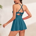 thumbnail image 4 of Birdeem Womens 2024 Spring Fashion Swim Skirt Solid Color Large Size Suspender Swim Skirt, 4 of 12