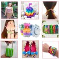 thumbnail image 4 of Kids Rubber Band Kit Creative Educational DIY Loom Band Kit Rainbow Rubber Bands, 4 of 10