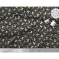 thumbnail image 2 of Soimoi Rayon Fabric Leaves,Watermelon & Rabbit Kids Print Fabric by Yard 42 Inch Wide, 2 of 3