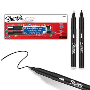 Sharpie Creative Markers, Water-Based Acrylic Paint Markers, Fine Tip, Assorted, 2 Count
