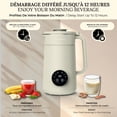 thumbnail image 4 of Cashmere 1L 5in1 Nut Milk Maker Auto Clean Digital Control Soy Oat Juice Plant Based Beverage Machine, 4 of 7