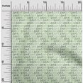 thumbnail image 2 of oneOone Polyester Spandex Green Fabric Writing Font Craft Projects Decor Fabric Printed By The Yard 56 Inch Wide-XG, 2 of 4