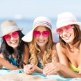 thumbnail image 4 of ORUYROP Lunettes de Soleil en Forme de Cœur Sans Monture Transparentes Lunettes Cœur Colorées Cadeaux de Fête, 4 of 7