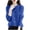 Blue cardigan sweaters for women, variant on CFLVAEK Sweater Cardigans for Women Blue Button Down Open Front Knit Cardigan Lightweight Long Sleeve Crewneck Sweaters White L