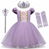Girls Princess Dress Costume Cosplay Dress with Accessories