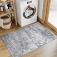 thumbnail image 4 of BERTHMEER 3'x5' Small Abstract Washable Area Rugs for Kitchen Bedroom Entryway Bathroom Rugs Non Slip Modern Dorm Office Contemporary Distressed Rugs Carpets Tapis, Brown, 4 of 9