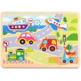 thumbnail image 2 of TOOKYLAND Vehicule Sounds Peg Puzzle - 7pcs - Wooden Puzzle with Sound Effects, Ages 18m+, 2 of 9