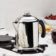 thumbnail image 4 of Farberware 47053 Classic Stainless Steel Yosemite 12-Cup Coffee Percolator, 12 Cup Coffee Maker, Silver, 4 of 13