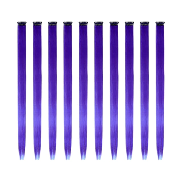 10X Extensions de Perruque Bradem Liquidation, Extensions de Cheveux Colorées, Mèches de Fête Multicolores à Clipser en Cheveux Synthétiques, Extensions et Accessoires pour Cheveux C, Attrape les Cheveux