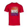thumbnail image 1 of Mens Pride Love Wins Rainbow Short-Sleeve T-Shirt - Red - Small, 1 of 1