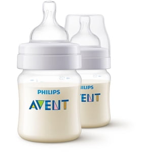 Philips Avent Anti-colic Baby Bottle, 2x4oz Bottles, SCY100/02