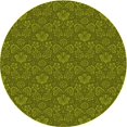 thumbnail image 1 of Ahgly Company Machine Washable Indoor Round Transitional Pistachio Green Area Rugs, 6' Round, 1 of 7