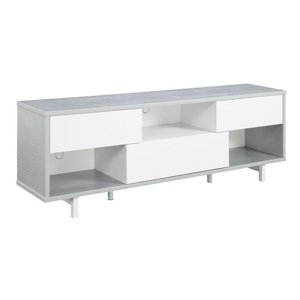 Pemberly Row 60" TV Stand in Weathered Gray