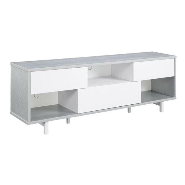 Pemberly Row 60" TV Stand in Weathered Gray