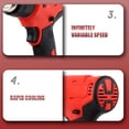 thumbnail image 4 of Yeacher Cordless Handheld Hot Air Machine Lithium Rechargeable Heating Equipment Temperatures Adjustable Power Tool, 4 of 6