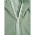 thumbnail image 4 of Faithtur Infant Girl Solid Color Ruffle Zipper Rash Guard Swimwear Bathing Suit, 4 of 8