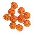 thumbnail image 1 of 10Pcs Embellissements de Couleur Fraîche Partie de Mariage en Osier Rotin orange, 1 of 6