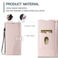 thumbnail image 4 of iPhone 16 PRO Étui, Portefeuille en Cuir Pu à Rabat Porte-Cartes Support Magnétique, 4 of 5