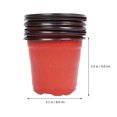 thumbnail image 3 of TEHAUX 60PCS Starting Pots Growing Small Herbs Planter Nursery Pots Black, 3 of 5