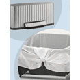 thumbnail image 3 of LEDREM 13 Gallon Trash Can for Kitchen, Stainless Steel Garbage Can with Lid, Pedal, Soft Close, Removable Inner Bucket, 15 Bags Included, Metallic Silver, 3 of 6