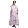 thumbnail image 1 of Bimba Robe de Nuit Imprimée pour Femmes en Rayonne Longue Maxi Robe de Sommeil Robe de Nuit, 1 of 4