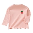 thumbnail image 2 of Cowsor Girls Soft Ribbed Peter Pan Collar Bow T-Shirt Sweet and Ribbed Knit Casua Cute Tops, 2 of 7