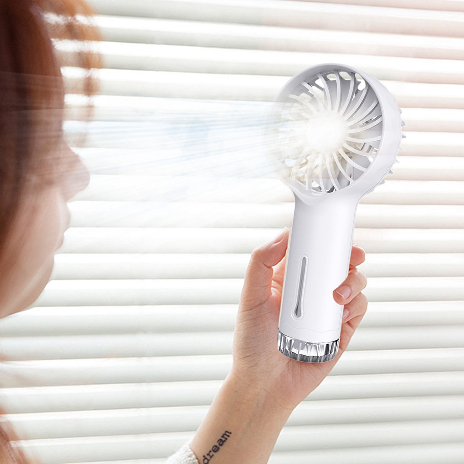 TNDBKQWR Mini Travel Fan Cooling Fan Portable Mini Fan Rechargeable Handheld Electric Fan USB Travel Fan Hand Fan Rechargeable