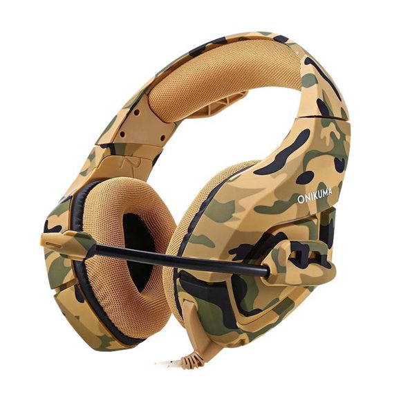 Youkk Camouflage Wire Game Headset with Mic LED for New Phone