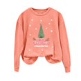 thumbnail image 4 of EGNMCR Chandails en Molleton à Capuche pour Femmes, Chandails en Molleton pour Femmes, Chandail à Capuchon Décontracté à Manches Longues de Noël Mode Décontractée à Manches Longues Col Rond Imprimé Chandails en Molleton Blouse pour Femmes, 4 of 4