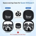 thumbnail image 4 of Hard Carrying Case for Meta Quest 3S / Quest 3, VR Gaming Headset and Touch Controllers Accessories Travel Case, Small Hard Shell Storage Case for Oculus Quest 3S/Quest 3/Vision Pro Gray, 4 of 6