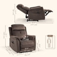 thumbnail image 3 of HOMCOM Fauteuil Inclinable Manuel avec 8 Massages par Vibration, Poches Latérales, Brun, 3 of 10