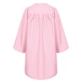 thumbnail image 4 of TTAO Kids Unisex Graduation Gown Robe Cap V Neck Set with 2025 Badge Tassel for School Graduation Pink 33, 4 of 7
