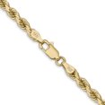 thumbnail image 4 of 14k Yellow Gold 16 Inch 4mm Rope Chain Necklace Pendant Charm, 4 of 9