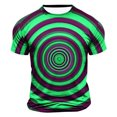 thumbnail image 1 of Wancir Chemises pour Hommes Liquidation Vente Hommes Mode Décontractée Imprimé Sport Manches Courtes Col Rond Blouses Chemises, 1 of 4