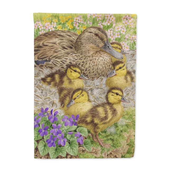 Carolines Treasures ASA2084GF Drapeau Femme Canard Colvert et Canetons Taille Jardin