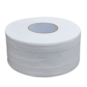 HLONK Thicken 4-Ply Large Toilet Roll Paper Embossed No Fluorescent Jumbo Bath Tissue