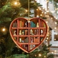 thumbnail image 1 of Cqxid Hangs Under $5 Book Lovers Heart Decorations Reading Books Christmas Decorations Librarian Books Decorations Books Stack Pendants, 1 of 7