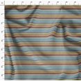thumbnail image 4 of Soimoi Poly Georgette Fabric Horizontal Stripe Print Fabric by Yard 52 Inch Wide, 4 of 5