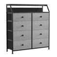 thumbnail image 1 of REAHOME 8 Drawer Wood Top Storage Dresser w/2 Drawer Organizers, Light Grey, 1 of 12