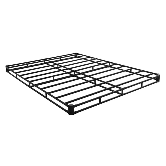 KFFKFF Box Spring, Queen Size Bed Frame with Washable Fabric Cloth, Heavy Duty Metal Frame for Queen Bed, 4 in Mattress Foundation, 3500 lbs Max Weight Capacity
