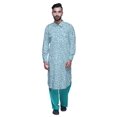 thumbnail image 2 of Atasi Kurta Pathani pour Hommes à Col Classique à Manches Longues Salwar Ensemble de Kurta de Mariage, 2 of 5