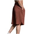 thumbnail image 3 of Diufon Men's Athletic Shorts Cotton Linen Drawstring Waisted Outdoor Sport Shorts Spring Summer Shorts with Pockets, 3 of 6