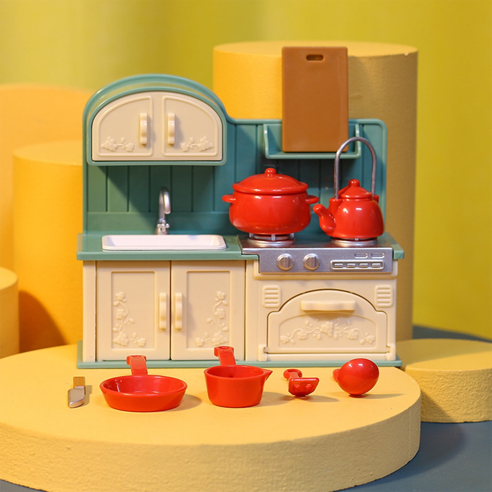 Tarmeek Ensemble de Meubles de Maison de Poupée pour Enfants, Cuisine Miniature Jouets de Jeu de Rôle avec Accessoires, Jouets Mignons Réalistes, Cadeaux de Noël et d'Anniversaire pour Enfants de 2 à Tarmeek Ensemble de Meubles de Maison de Poupée pour Enfants, Cuisine Miniature Jouets de Jeu de Rôle avec Accessoires, Jouets Mignons Réalistes, Cadeaux de Noël et d'Anniversaire pour Enfants de 2 à
