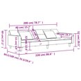 thumbnail image 4 of vidaXL 2-Seater Sofa Bed with Two Pillows Dark Green Velvet, 4 of 5
