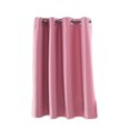 thumbnail image 4 of serony Solid Colored Short Valance Curtains Kitchen Window Panels Rod Pocket Door Panels Rod Pocket Treatment Pink L, 4 of 9